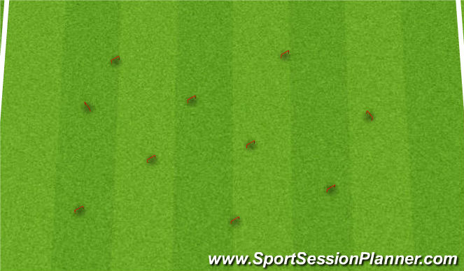 Football/Soccer Session Plan Drill (Colour): Main Theme (Arcs)
