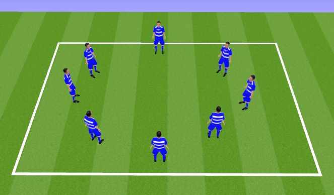 Football/Soccer Session Plan Drill (Colour): Static stretch