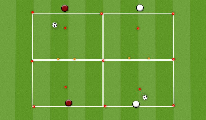 Football/Soccer Session Plan Drill (Colour): STATIONARY BALL
