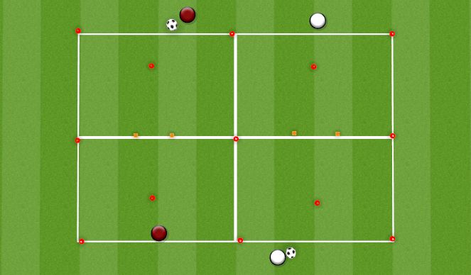 Football/Soccer Session Plan Drill (Colour): DRIBBLE AND HIT