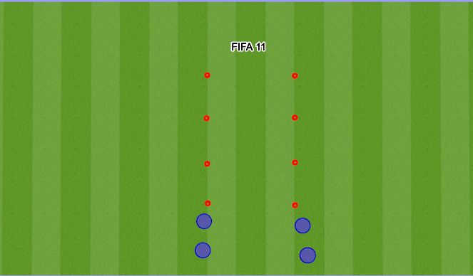 Football/Soccer Session Plan Drill (Colour): Dynamic Warm-up