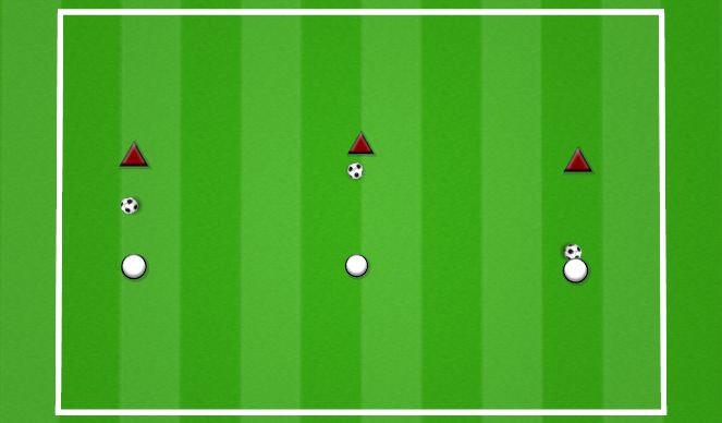 Football/Soccer Session Plan Drill (Colour): 1 touch short