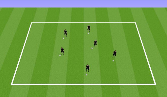 Football/Soccer Session Plan Drill (Colour): Ball Manipulation