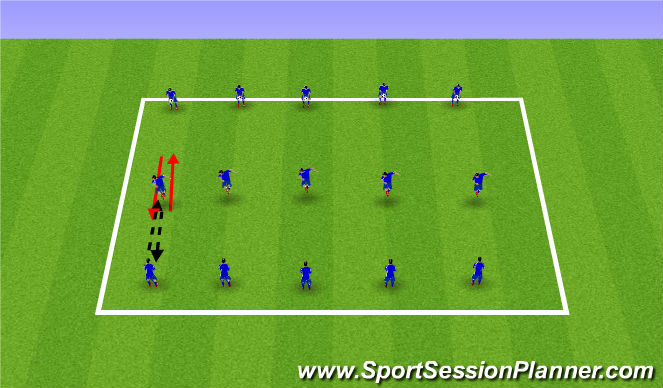Football/Soccer Session Plan Drill (Colour): Brazillians