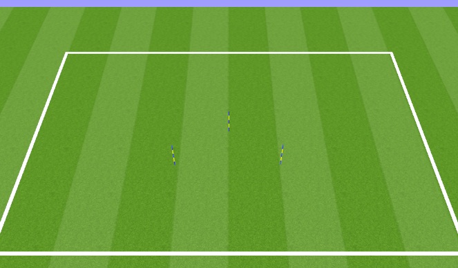 Football/Soccer Session Plan Drill (Colour): Triangle poles 