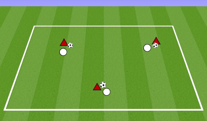 Football/Soccer Session Plan Drill (Colour): DRIBBLING GAME IN PAIRS (MEGS GAME)