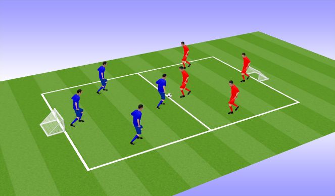 Football/Soccer Session Plan Drill (Colour): Scrimmage