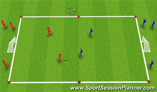 Football/Soccer Session Plan Drill (Colour): Tactical