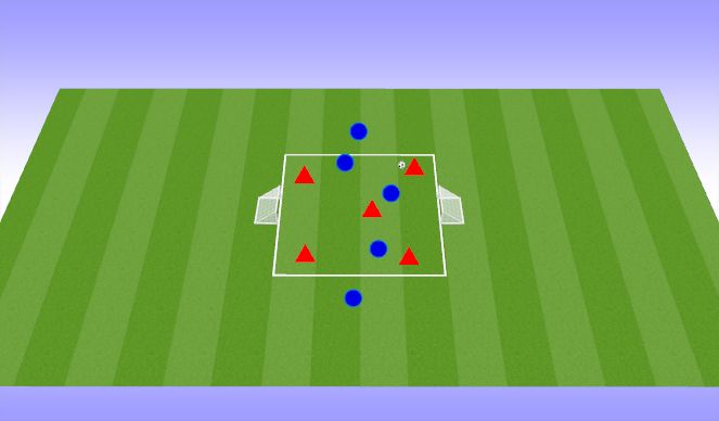 Football/Soccer Session Plan Drill (Colour): MP - Progression 1