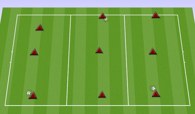 Football/Soccer Session Plan Drill (Colour): PASSING SHORT SHORT LONG