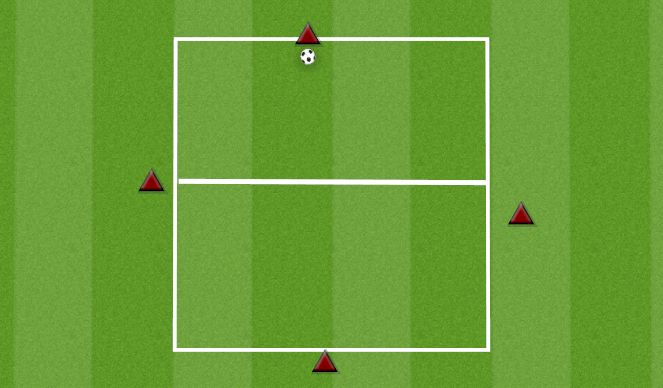 Football/Soccer Session Plan Drill (Colour): TWO NEUTRALS