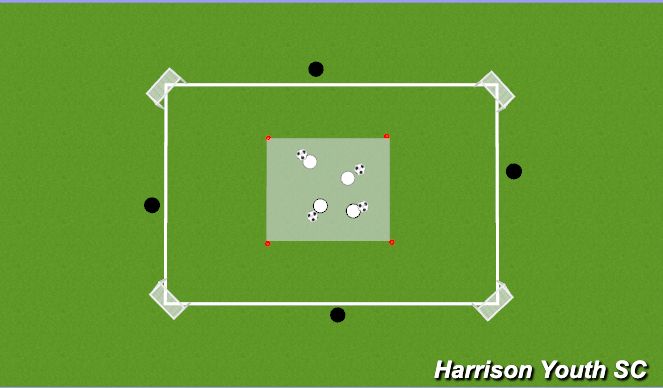 Football/Soccer Session Plan Drill (Colour): turn warm up 