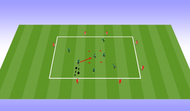 Football/Soccer Session Plan Drill (Colour): warm up