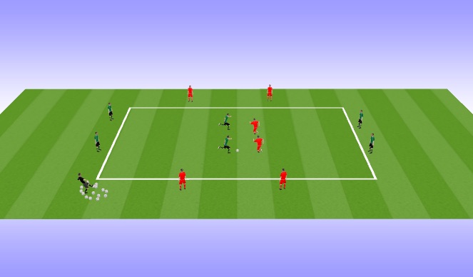 Football/Soccer Session Plan Drill (Colour): square game