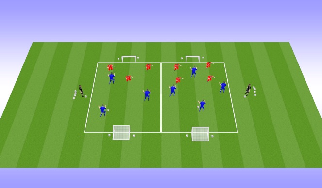 Football/Soccer Session Plan Drill (Colour): SSG