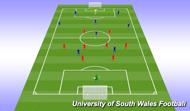 Football/Soccer Session Plan Drill (Colour): SSG