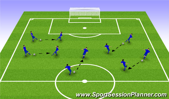 Football/Soccer Session Plan Drill (Colour): ΠΡΟΘΕΡΜΑΝΣΗ