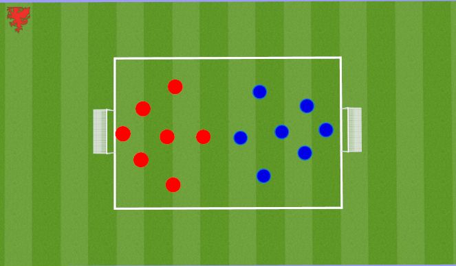 Football/Soccer Session Plan Drill (Colour): SSG