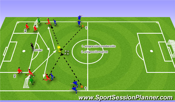 Football/Soccer Session Plan Drill (Colour): Screen 1