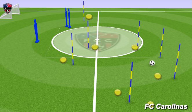 Football/Soccer Session Plan Drill (Colour): Animation 1