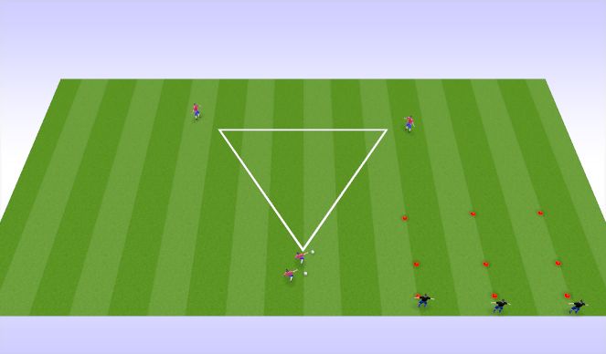 Football/Soccer Session Plan Drill (Colour): Technical Warm Up