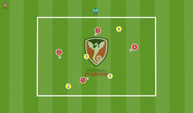 Football/Soccer Session Plan Drill (Colour): Mosquitoes