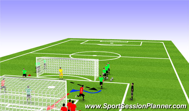 Football/Soccer Session Plan Drill (Colour): Game Related