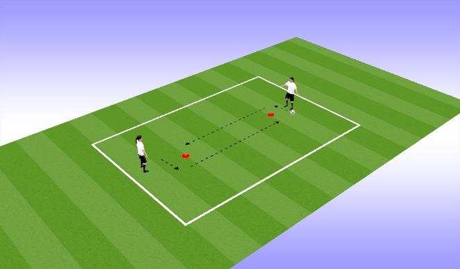 Football/Soccer Session Plan Drill (Colour): Partner Passing