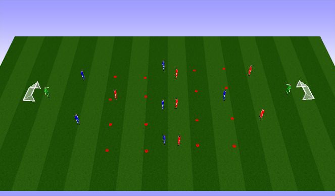 Football/Soccer Session Plan Drill (Colour): Unlocking the box