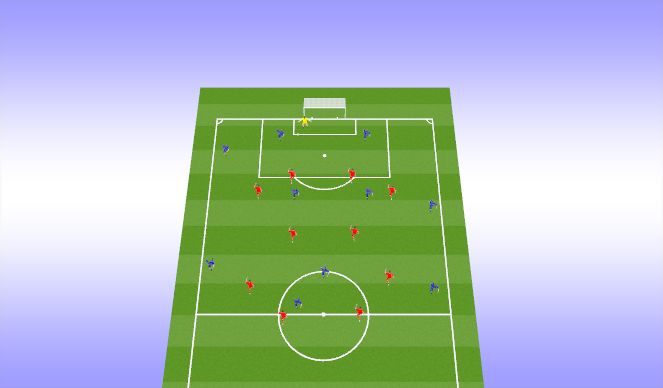Football/Soccer Session Plan Drill (Colour): TRAINING GAME