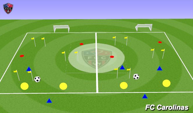 Football/Soccer Session Plan Drill (Colour): Animation 2