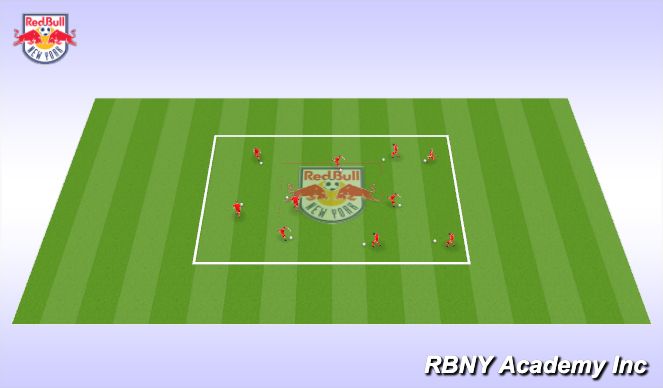 Football/Soccer Session Plan Drill (Colour): Warm Up