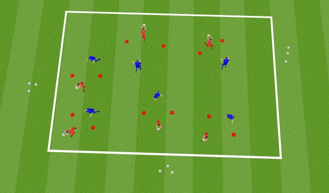 Football/Soccer Session Plan Drill (Colour): Technical Practice