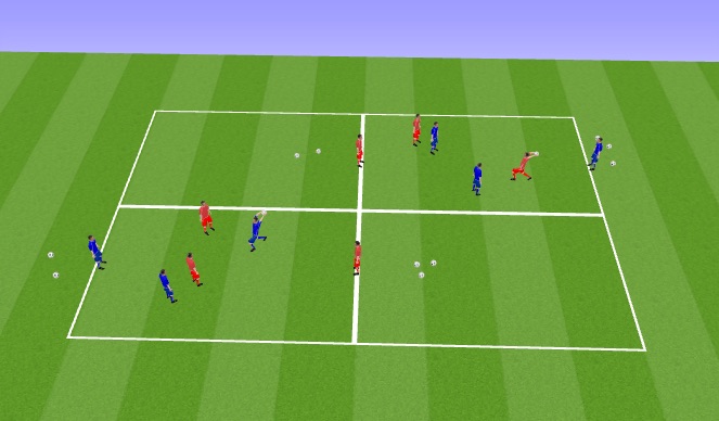 Football/Soccer Session Plan Drill (Colour): Skill Practise