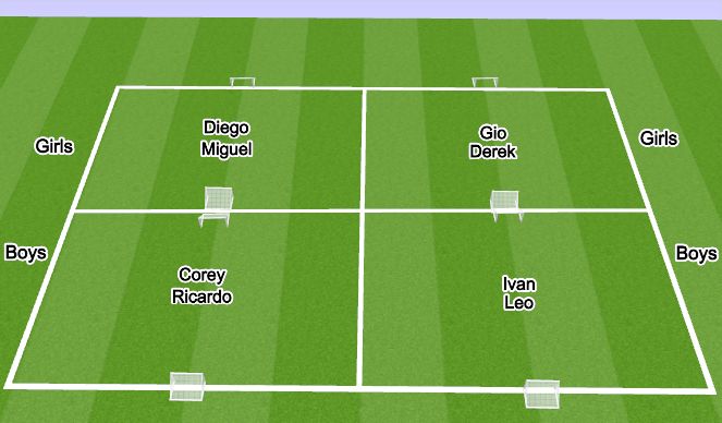 Football/Soccer Session Plan Drill (Colour): Organization