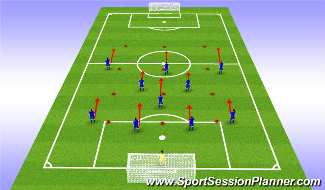 Football/Soccer Session Plan Drill (Colour): Move as a Unit