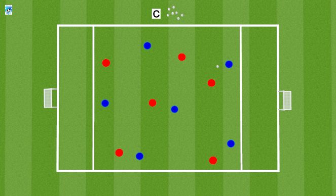 Football/Soccer Session Plan Drill (Colour): Skill Game