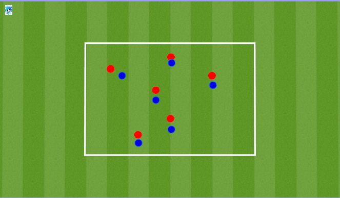 Football/Soccer Session Plan Drill (Colour): Warm Up: Thigh Taps