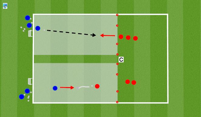 Football/Soccer Session Plan Drill (Colour): Skill Training