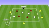 Football/Soccer: SMALL SIDED GAME: PRESSURE POSSESSION, Tactical: Possession Moderate