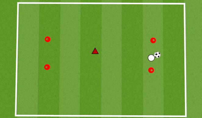 Football/Soccer Session Plan Drill (Colour): 1V1 MIRROR