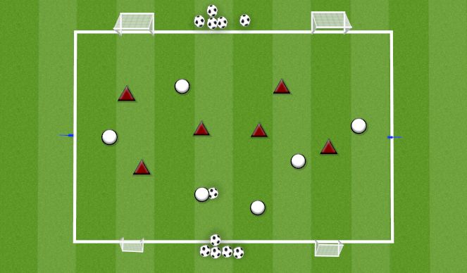 Football/Soccer Session Plan Drill (Colour): TRANSITION MOURINHO