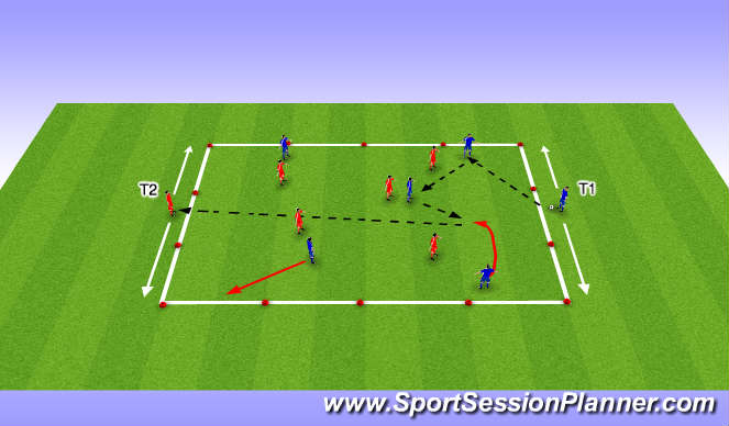 Football/Soccer Session Plan Drill (Colour): Session