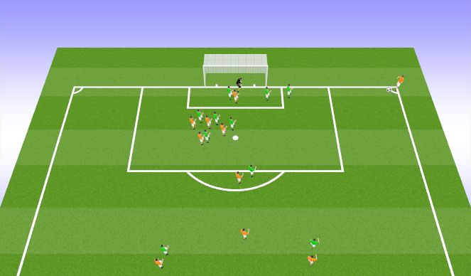 Football/Soccer Session Plan Drill (Colour): Animation 1