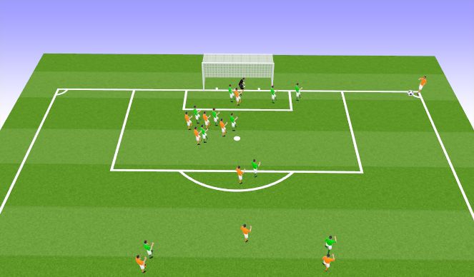 Football/Soccer Session Plan Drill (Colour): Animation 2