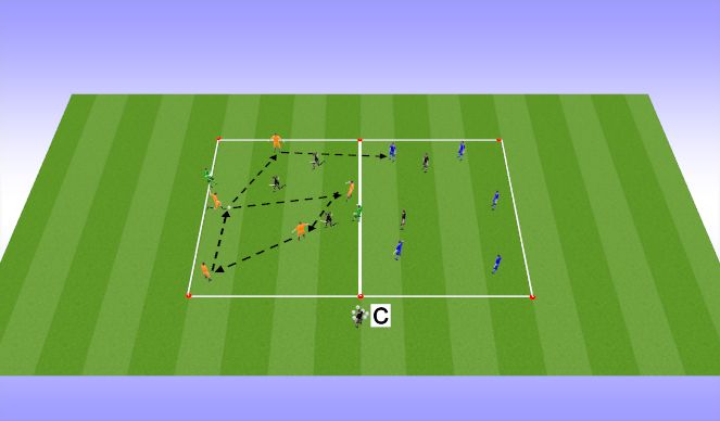Football/Soccer Session Plan Drill (Colour): Screen 1