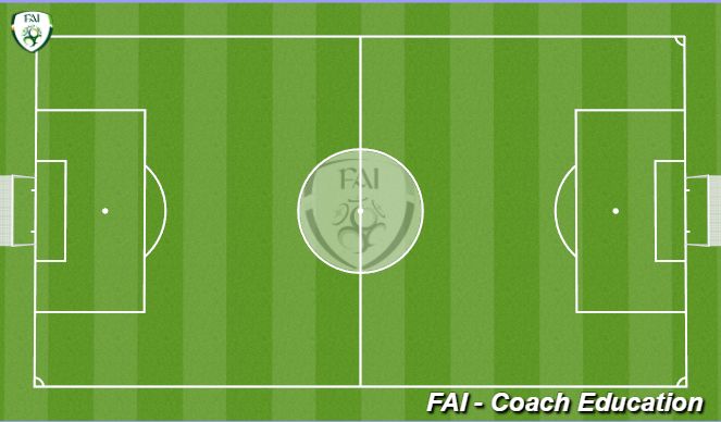 Football/Soccer Session Plan Drill (Colour): Warm Up