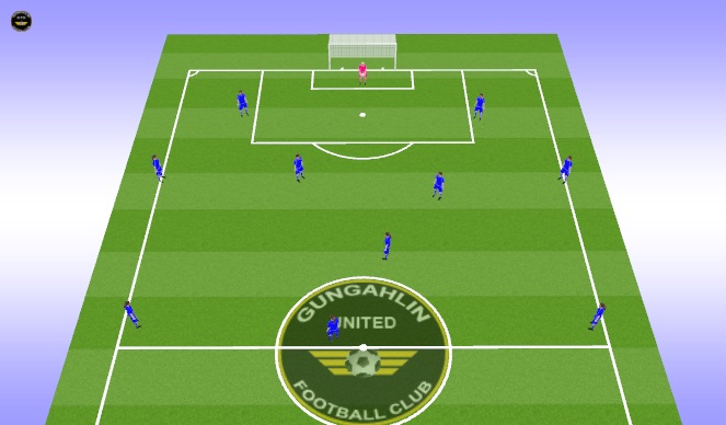 Football/Soccer Session Plan Drill (Colour): Playing out shape