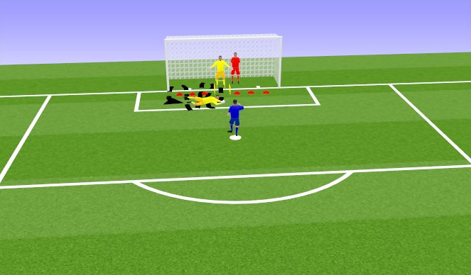 Football/Soccer Session Plan Drill (Colour): חימום 3