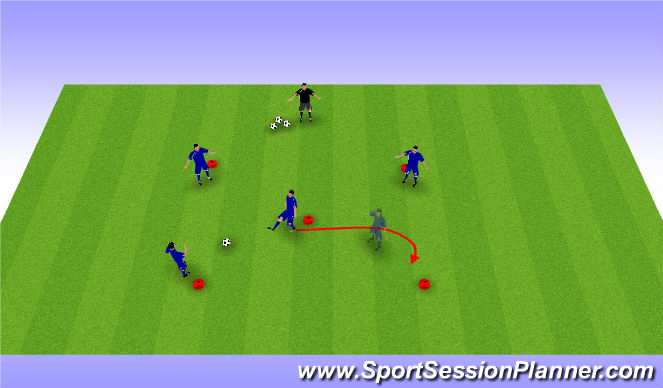 Football/Soccer Session Plan Drill (Colour): 5 Huecos